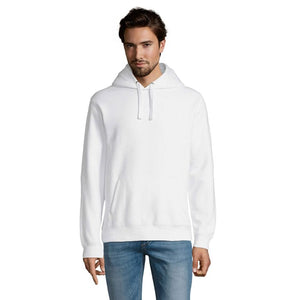 Felpa Spencer  Con Cappuccio Bianco / XS - personalizzabile con logo