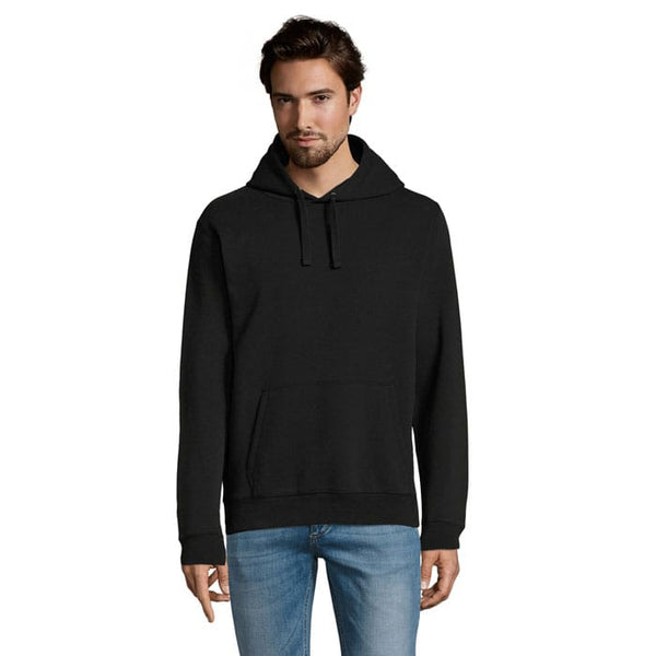 Felpa Spencer  Con Cappuccio Nero / XS - personalizzabile con logo
