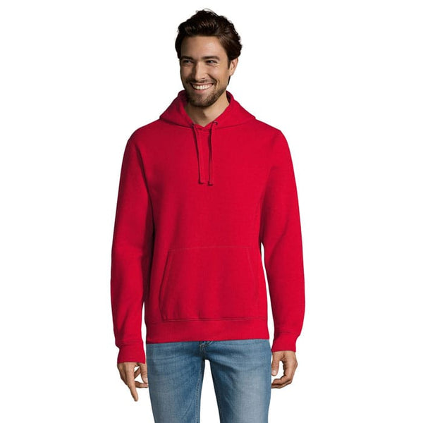 Felpa Spencer  Con Cappuccio Rosso / XS - personalizzabile con logo
