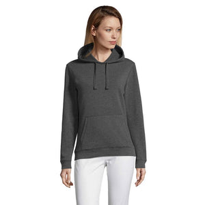 Felpa Spencer  Donna280G Antracite Melange / XS - personalizzabile con logo