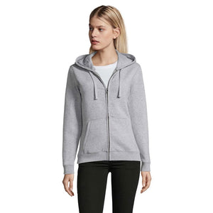 Felpa Spike Hood Donna 280Gr grigio / XS - personalizzabile con logo