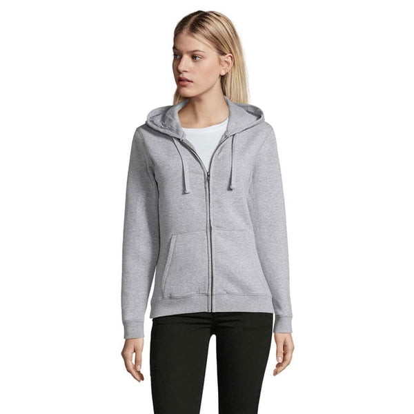 Felpa Spike Hood Donna 280Gr grigio / XS - personalizzabile con logo