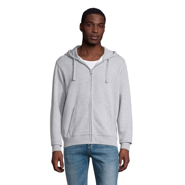 Felpa Spike Hood Uomo 280Gr grigio / S - personalizzabile con logo