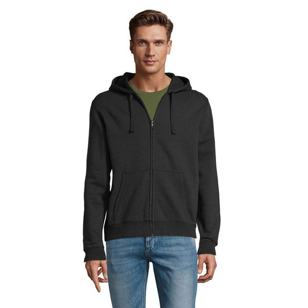 Felpa Spike Hood Uomo 280Gr Nero / S - personalizzabile con logo