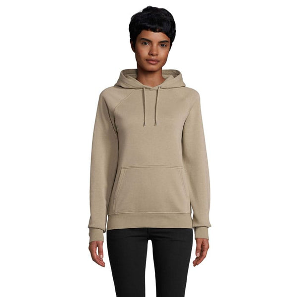 Felpa Stellar  Uni Cappuccio Kaki / XS - personalizzabile con logo