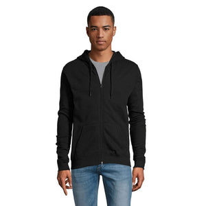 Felpa Stone Uni Hoodie 260G Nero / XS - personalizzabile con logo