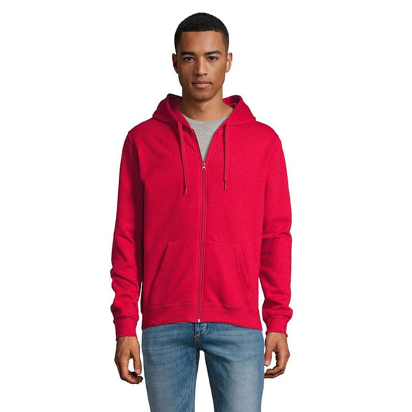 Felpa Stone Uni Hoodie 260G Rosso / XS - personalizzabile con logo