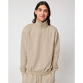Felpa Unisex Boxy Con Mezza Zip Al Tocco Secco Miller Dry beige / XXS - personalizzabile con logo