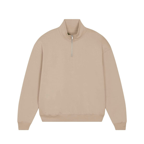 Felpa Unisex Boxy Con Mezza Zip Al Tocco Secco Miller Dry - personalizzabile con logo