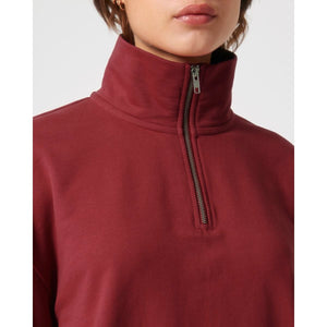 Felpa Unisex Boxy Con Mezza Zip Al Tocco Secco Miller Dry - personalizzabile con logo