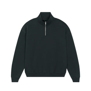 Felpa Unisex Boxy Con Mezza Zip Al Tocco Secco Miller Dry - personalizzabile con logo