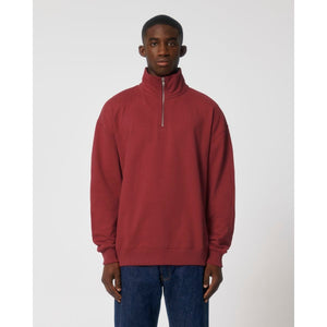 Felpa Unisex Boxy Con Mezza Zip Al Tocco Secco Miller Dry - personalizzabile con logo