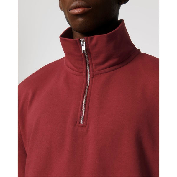 Felpa Unisex Boxy Con Mezza Zip Al Tocco Secco Miller Dry - personalizzabile con logo