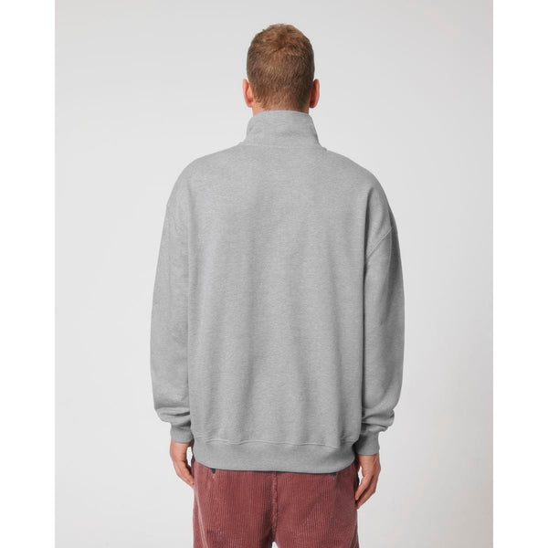 Felpa Unisex Boxy Con Mezza Zip Al Tocco Secco Miller Dry - personalizzabile con logo