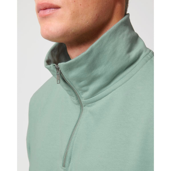 Felpa Unisex Boxy Con Mezza Zip Al Tocco Secco Miller Dry - personalizzabile con logo