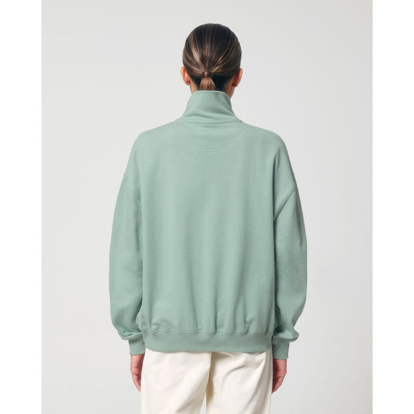 Felpa Unisex Boxy Con Mezza Zip Al Tocco Secco Miller Dry - personalizzabile con logo