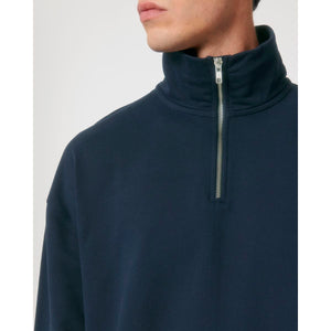 Felpa Unisex Boxy Con Mezza Zip Al Tocco Secco Miller Dry - personalizzabile con logo