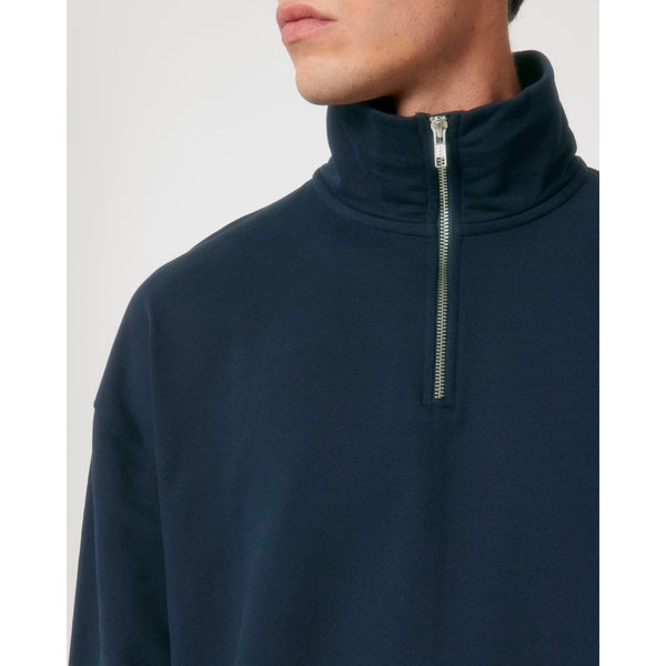 Felpa Unisex Boxy Con Mezza Zip Al Tocco Secco Miller Dry - personalizzabile con logo