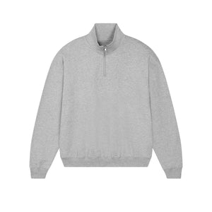 Felpa Unisex Boxy Con Mezza Zip Al Tocco Secco Miller Dry - personalizzabile con logo