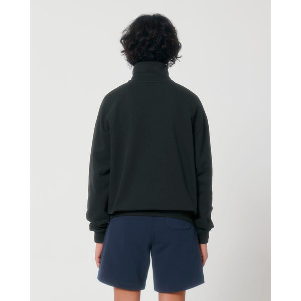 Felpa Unisex Boxy Con Mezza Zip Al Tocco Secco Miller Dry - personalizzabile con logo