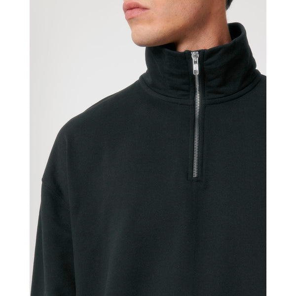 Felpa Unisex Boxy Con Mezza Zip Al Tocco Secco Miller Dry - personalizzabile con logo