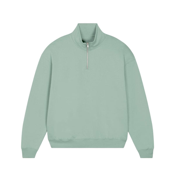 Felpa Unisex Boxy Con Mezza Zip Al Tocco Secco Miller Dry - personalizzabile con logo