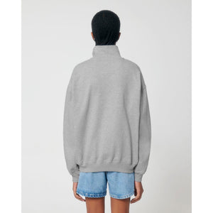 Felpa Unisex Boxy Con Mezza Zip Al Tocco Secco Miller Dry - personalizzabile con logo
