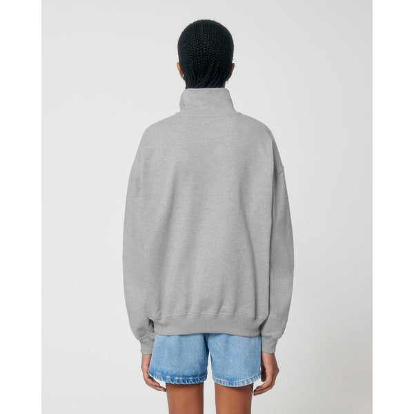 Felpa Unisex Boxy Con Mezza Zip Al Tocco Secco Miller Dry - personalizzabile con logo