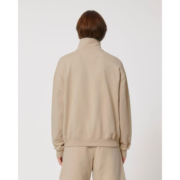 Felpa Unisex Boxy Con Mezza Zip Al Tocco Secco Miller Dry - personalizzabile con logo