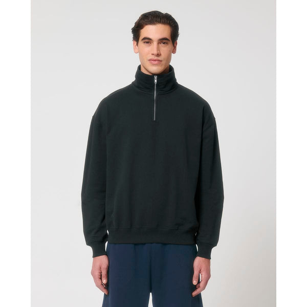 Felpa Unisex Boxy Con Mezza Zip Al Tocco Secco Miller Dry - personalizzabile con logo