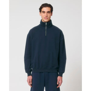 Felpa Unisex Boxy Con Mezza Zip Al Tocco Secco Miller Dry - personalizzabile con logo