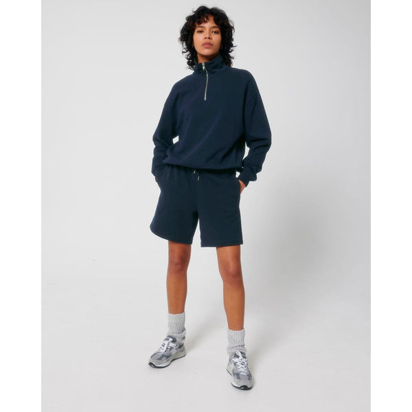 Felpa Unisex Boxy Con Mezza Zip Al Tocco Secco Miller Dry - personalizzabile con logo