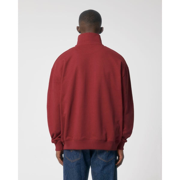 Felpa Unisex Boxy Con Mezza Zip Al Tocco Secco Miller Dry - personalizzabile con logo