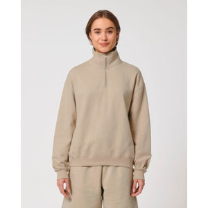 Felpa Unisex Boxy Con Mezza Zip Al Tocco Secco Miller Dry - personalizzabile con logo