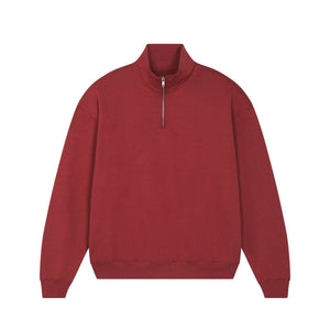 Felpa Unisex Boxy Con Mezza Zip Al Tocco Secco Miller Dry - personalizzabile con logo
