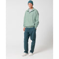 Felpa Unisex Boxy Con Mezza Zip Al Tocco Secco Miller Dry verde / XXS - personalizzabile con logo
