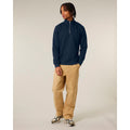 Felpa Unisex Con Mezza Zip Trucker 2.0 blu navy / XXS - personalizzabile con logo