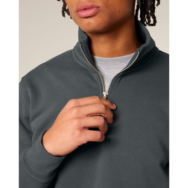 Felpa Unisex Con Mezza Zip Trucker 2.0 - personalizzabile con logo