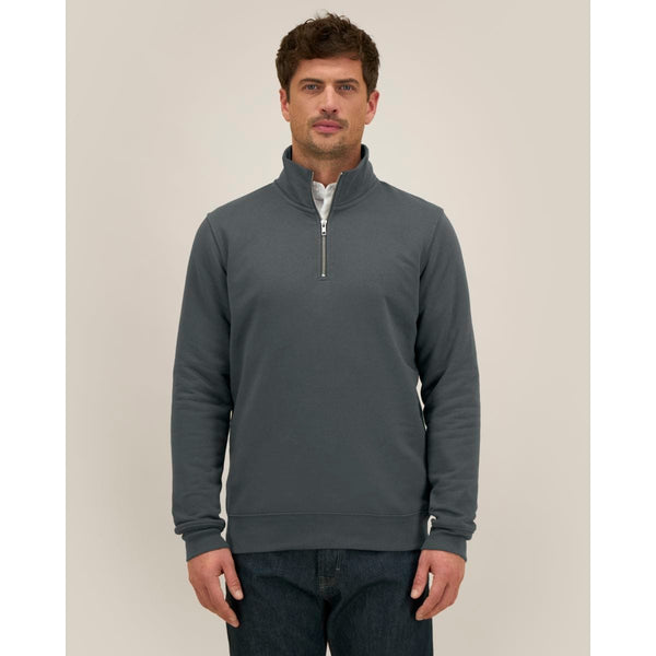 Felpa Unisex Con Mezza Zip Trucker 2.0 - personalizzabile con logo
