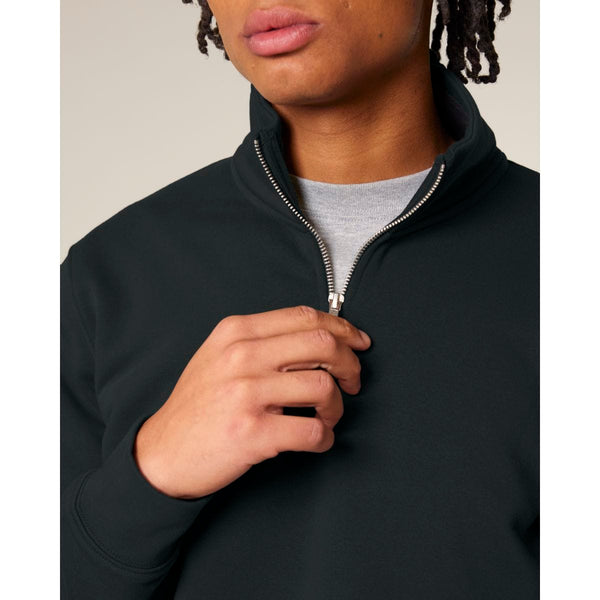 Felpa Unisex Con Mezza Zip Trucker 2.0 - personalizzabile con logo