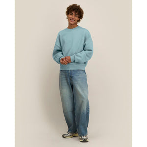 Felpa Unisex Pesante Girocollo Former azzurro / XXS - personalizzabile con logo
