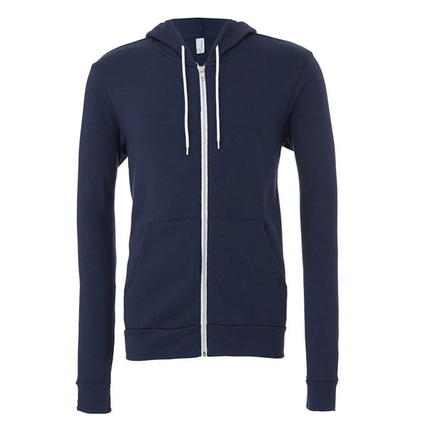 Felpa Unisex Sponge Full-zip blu / S - personalizzabile con logo
