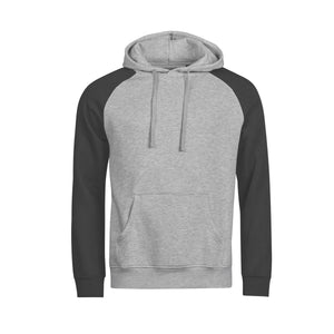 Felpa Urban Two-Tone Hooded Heather/black / XS - personalizzabile con logo
