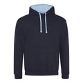 Felpa Varsity Hoodie blu / S - personalizzabile con logo