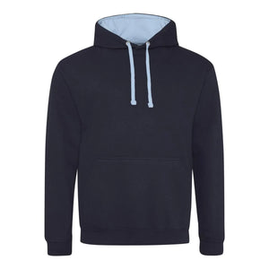 Felpa Varsity Hoodie blu / S - personalizzabile con logo