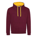 Felpa Varsity Hoodie bordeaux / S - personalizzabile con logo
