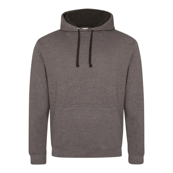 Felpa Varsity Hoodie charcoal/jet black / S - personalizzabile con logo