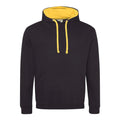 Felpa Varsity Hoodie jet black/gold / XS - personalizzabile con logo
