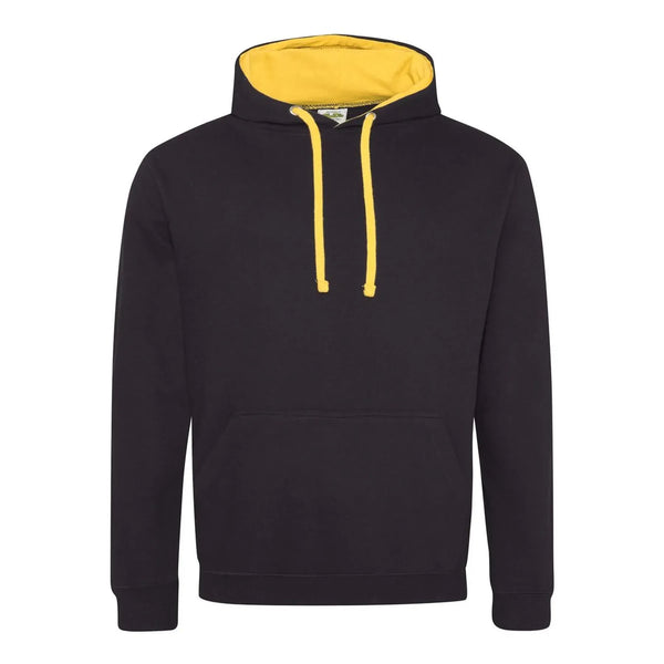 Felpa Varsity Hoodie jet black/gold / XS - personalizzabile con logo