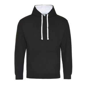 Felpa Varsity Hoodie nero / S - personalizzabile con logo